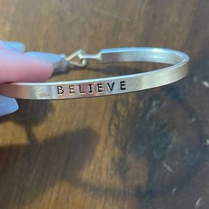 Bronze “believe” bracelet!